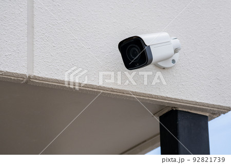 白い防犯カメラ 白い防犯カメラ 92821739