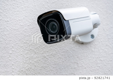 白い防犯カメラ 白い防犯カメラ 92821741
