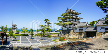 瀬戸内海を一望する玉藻城こと高松城の月見櫓（香川県高松市） 92824291