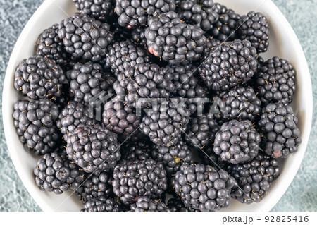 Bowl of blackberries Bowl of blackberries 92825416