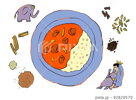 カレー 92829570