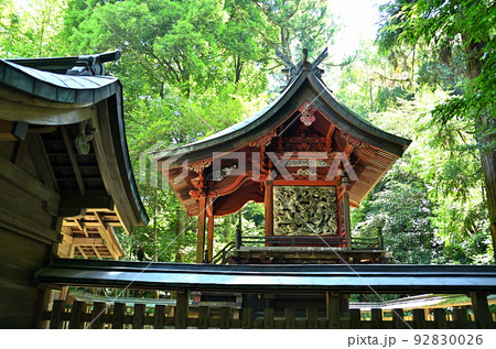 群馬県桐生市のパワースポット　賀茂神社の本殿 92830026