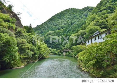 夏の立久恵峡　島根 92831376