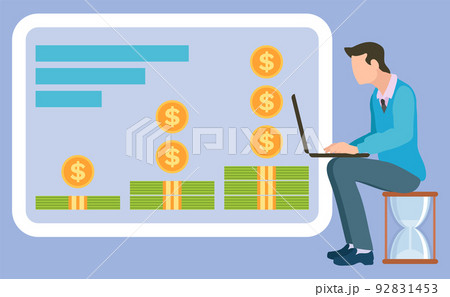 Financial Activities Board, Stacks of Money Dollar 92831453