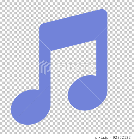 Beamed eighth note illustration Beamed eighth note illustration 92832122