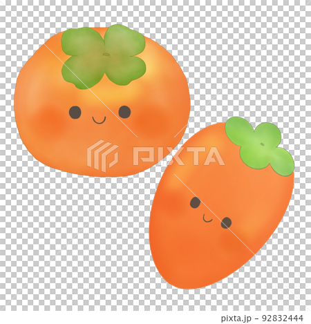 手繪風格可愛柿子 92832444