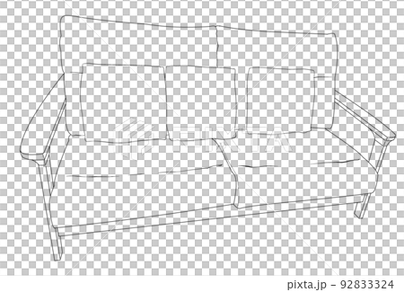 Sofa line drawing Sofa line drawing 92833324