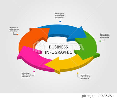 arrow chart template for infographic for presentation for 5 element arrow chart template for infographic for presentation for 5 element 92835751