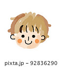 男の子のゆる顔アイコン03(水彩_単品04 92836290