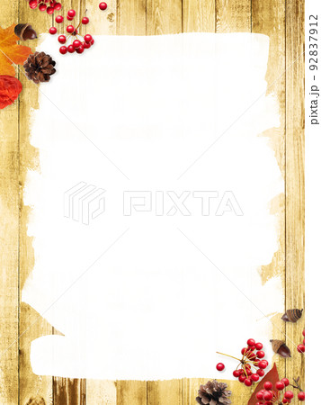 秋をイメージした素材 92837912