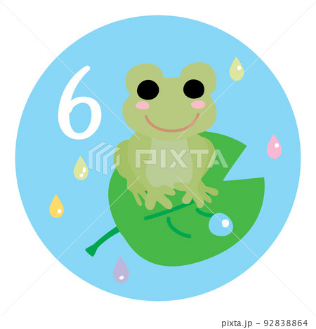 カレンダー6月のイラストアイコン 92838864