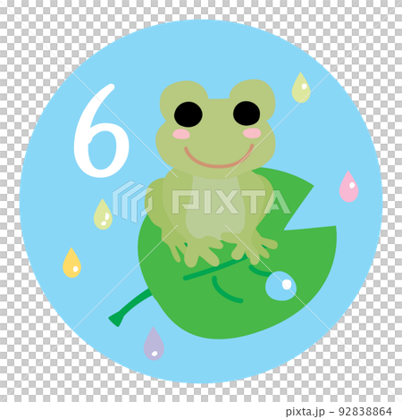 カレンダー6月のイラストアイコン 92838864