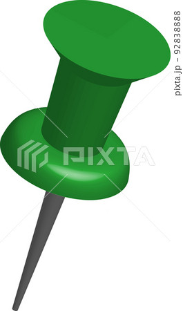 green push pin