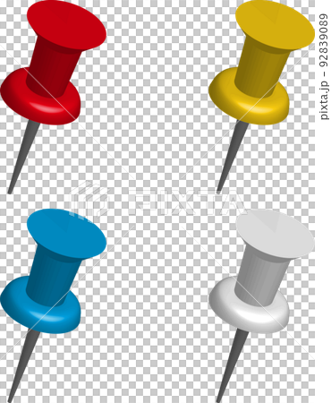 3D thumbtack push tweezers red light blue yellow white 3D thumbtack push tweezers red light blue yellow white 92839089