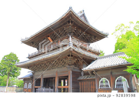 岡崎市、大樹寺三門の風景 岡崎市、大樹寺三門の風景 92839598