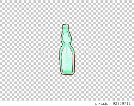 Ramune in a transparent bottle Ramune in a transparent bottle 92839711