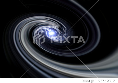 宇宙空間のワープをイメージした背景素材(ワームホール のイメージ) 宇宙空間のワープをイメージした背景素材(ワームホール のイメージ) 92840317
