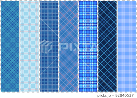 格子圖案藍色/藍色變化圖 92840537