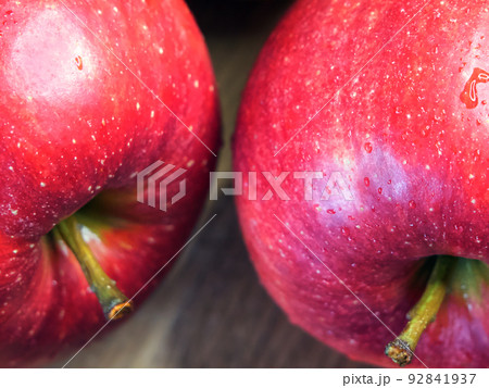 Delicious red apples photographed in macro. Ripe fruit. Juicy Red Apple Delicious red apples photographed in macro. Ripe fruit. Juicy Red Apple 92841937