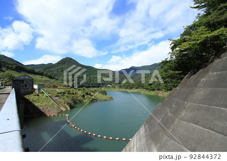 那須塩原の塩原ダム上流側 那須塩原の塩原ダム上流側 92844372