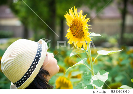 滋賀県蒲生郡日野町の滋賀農業公園ブルーメの丘咲き誇る中で撮影した少年・少女 滋賀県蒲生郡日野町の滋賀農業公園ブルーメの丘咲き誇る中で撮影した少年・少女 92846349