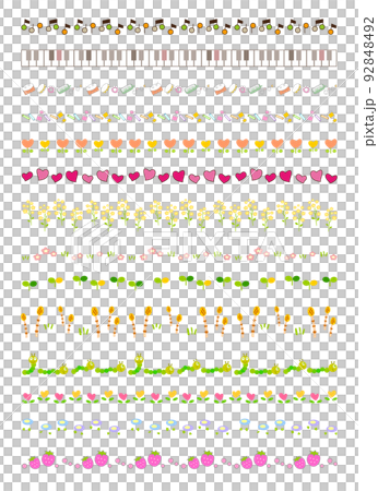 飾り罫セット-いろいろ 92848492