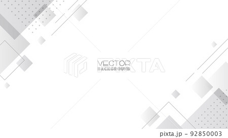 幾何学模様の背景 白 ベクター素材 幾何学模様の背景 白 ベクター素材 92850003