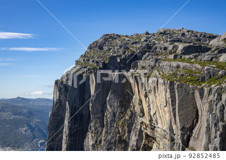 Pulpit Rock Preikestolen Beautiful Nature Norway Pulpit Rock Preikestolen Beautiful Nature Norway 92852485