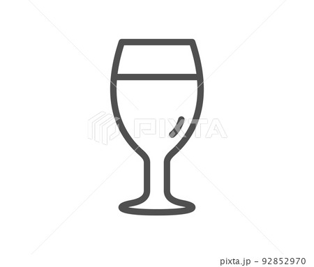 Beer glass line icon. Pub Craft beer sign. Brewery beverage symbol. Quality design element. Linear style beer glass icon. Editable stroke. Vector Beer glass line icon. Pub Craft beer sign. Brewery beverage symbol. Quality design element. Linear style beer glass icon. Editable stroke. Vector 92852970