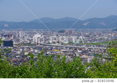 福井市中心部 八幡山展望台からの眺め 福井市中心部 八幡山展望台からの眺め 92853046