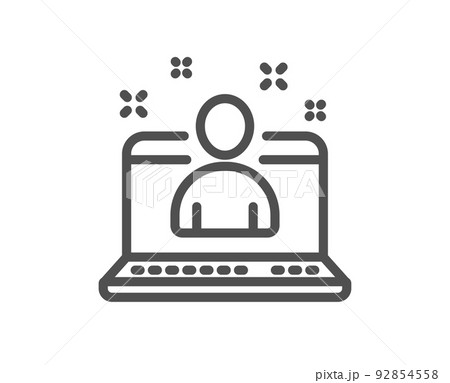 Best manager line icon. Business management sign. Agent symbol. Quality design element. Linear style best manager icon. Editable stroke. Vector Best manager line icon. Business management sign. Agent symbol. Quality design element. Linear style best manager icon. Editable stroke. Vector 92854558