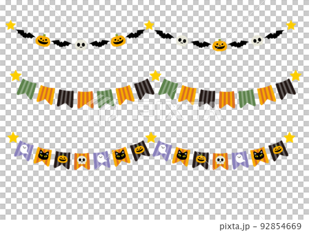 可愛的萬聖節花環 92854669