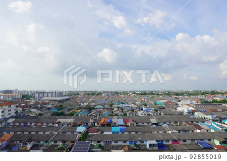 background sky city and under city in thailand 92855019