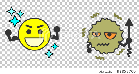 好的和壞的細菌圖 好的和壞的細菌圖 92855709