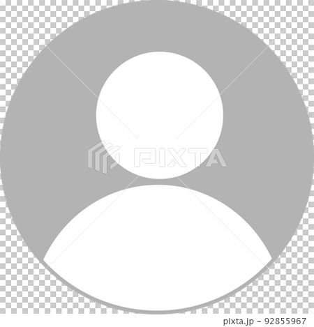 人像形圖剪影圖標上半身頭像圈 人像形圖剪影圖標上半身頭像圈 92855967