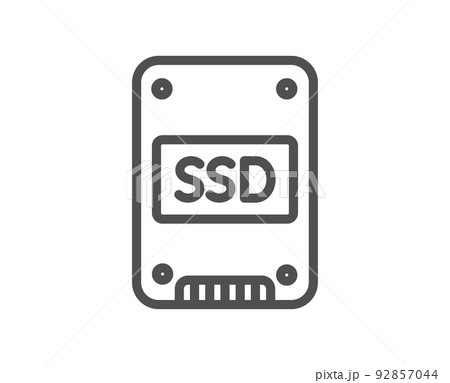 SSD icon. drive sign. Storage [92857044] -