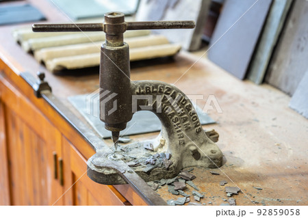 Vintage Antique Roofing Slate Holer. Roofing tool to punch the nail hole into roofing slates 92859058