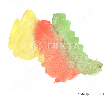 Black Hand drawn Abstract Watercolor Stain Isolated on White Background. Black Hand drawn Abstract Watercolor Stain Isolated on White Background. 92859129