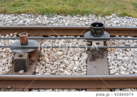 Great Orme Trams are linked by cable which makes it possible for the one tram to pull the other up Great Orme Trams are linked by cable which makes it possible for the one tram to pull the other up 92860974