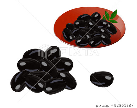 黒豆  【※ベクターデータについてコメント欄をご確認ください】  92861237