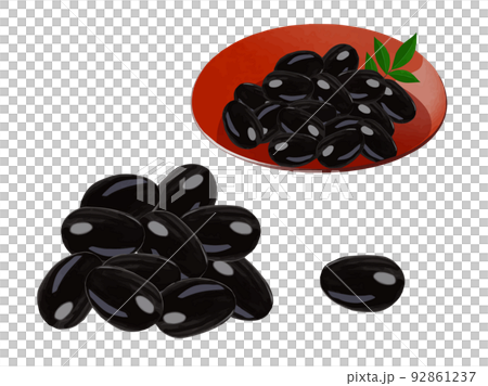 黒豆  【※ベクターデータについてコメント欄をご確認ください】  92861237