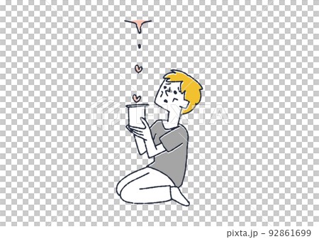 愛情に飢えている男性　精神衛生面に不安を抱える人々 92861699