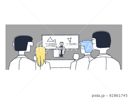 医学、科学者の学会の様子　研究開発に携わる人々の発表の場 92861745