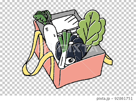 可放入購物車的環保袋中的食品 可笑的手寫配件 可放入購物車的環保袋中的食品 可笑的手寫配件 92861751