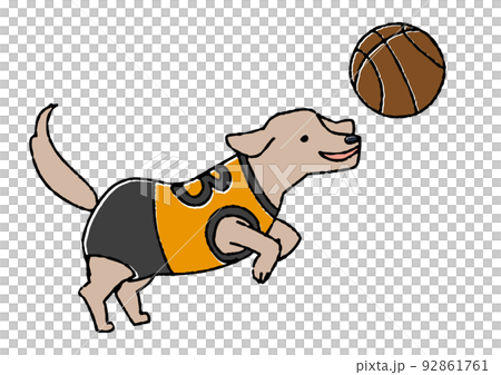 Cartoon Animal Dog Playing Football Sport Image PNG Images