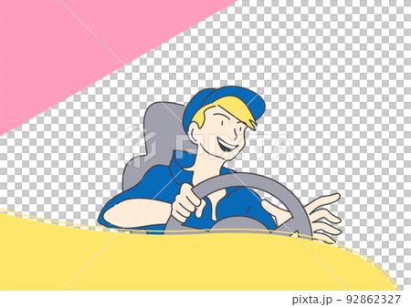 笑顔のドライバーさん 92862327