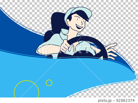 笑顔のドライバーさん 92862374