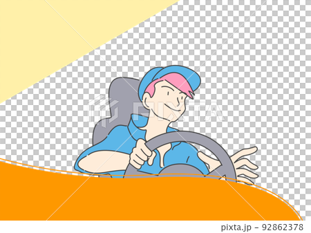 笑顔のドライバーさん 92862378
