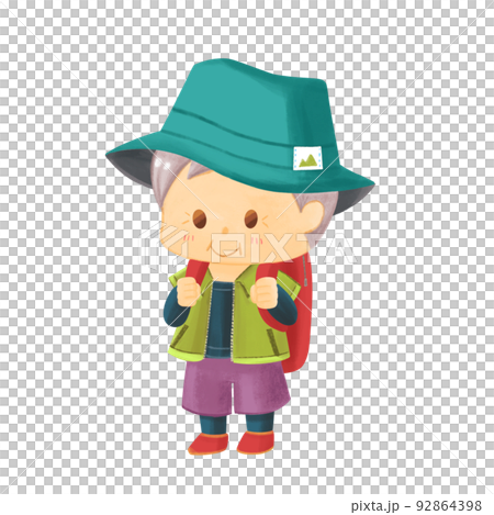 登山者 おじいさん 登山者 おじいさん 92864398