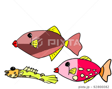 かわいい魚たち 92866082